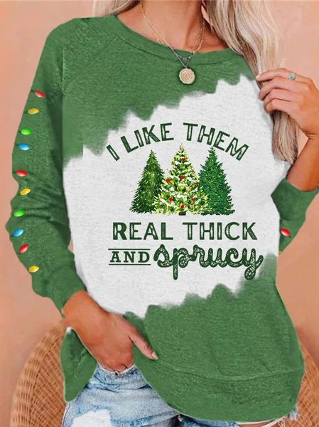 

Casual Crew Neck Christmas Sweatshirt Zipper, Green, Hoodies & Sweatshirts