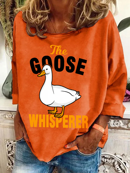 

Goose Geese Whisperer Casual Sweatshirt, Orange, Hoodies&Sweatshirts