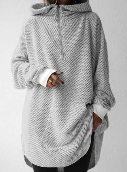

Casual Hoodie Plain Sweatshirt, Gray, Hoodies & Sweatshirts