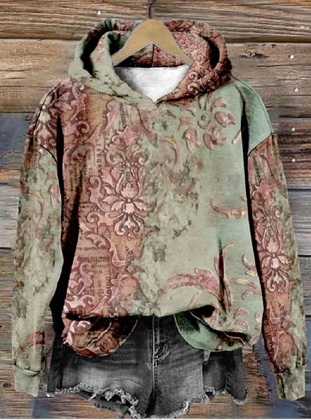 

Hoodie Vintage Loose 3D Printing Hoodie, As picture, Hoodies&Sweatshirts