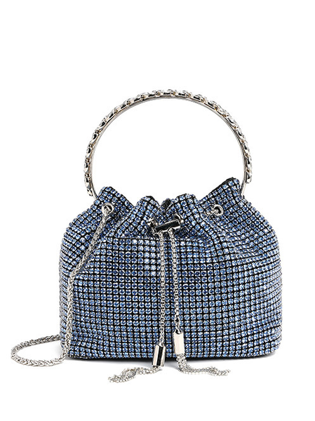 

Urban Rhinestone Clutch Bag, Blue, Bags