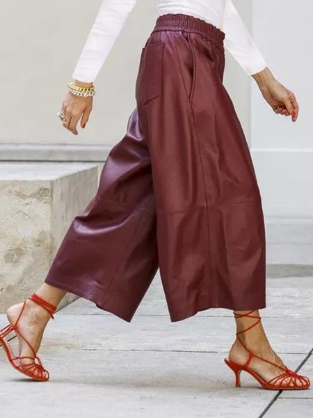 

Urban Loose Faux Leather Pants, Datered, Pants