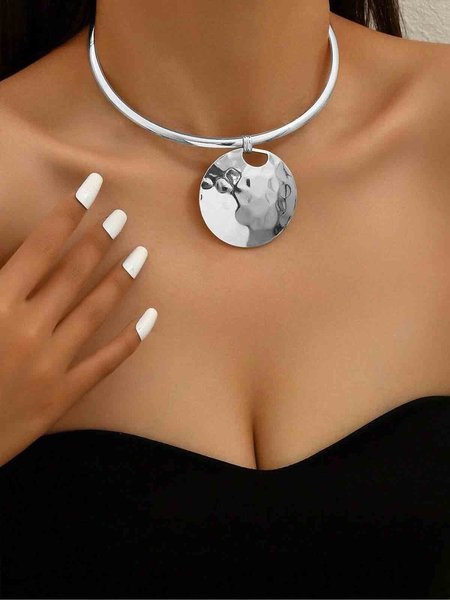 

Urban Plain Statement Necklaces, Silver, Necklaces