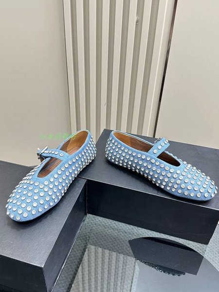 

Urban All Season Plain Pu Shallow Shoes, Denim blue, Flats