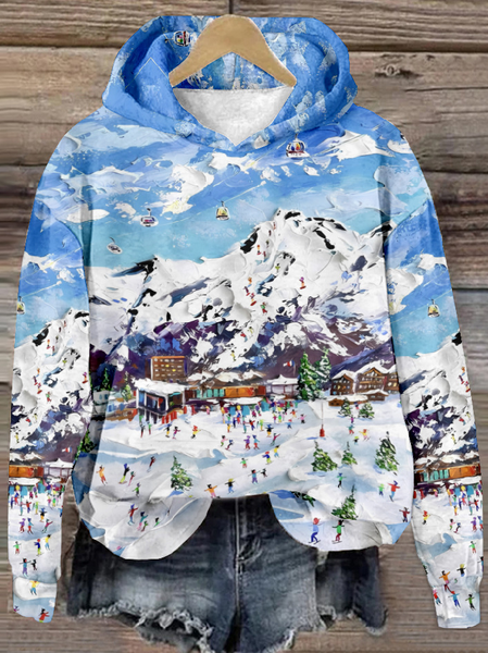

Casual Hoodie Christmas Sweatshirt Zipper, Blue, Hoodies & Sweatshirts