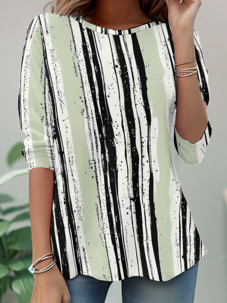 

Striped Long sleeve Shirt, Green, Long sleeves