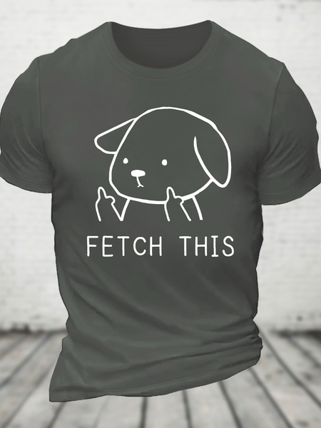 

Fetch This Pet Dog Cotton T-Shirt, Deep gray, T-shirts