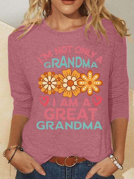 

Great Grandma Casual Long Sleeve Shirt, Watermelon, Long sleeves