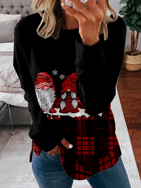 

Casual Crew Neck Christmas Sweatshirt Zipper, Black, Hoodies & Sweatshirts