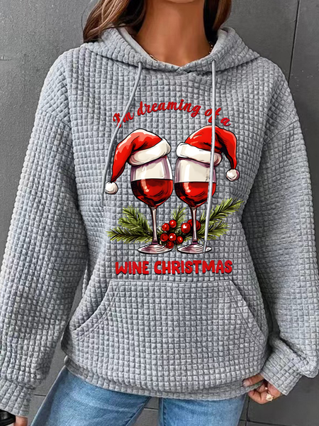 

Christmas Wine Party Santa Hat Sweatshirt, Gray, Hoodies&Sweatshirts