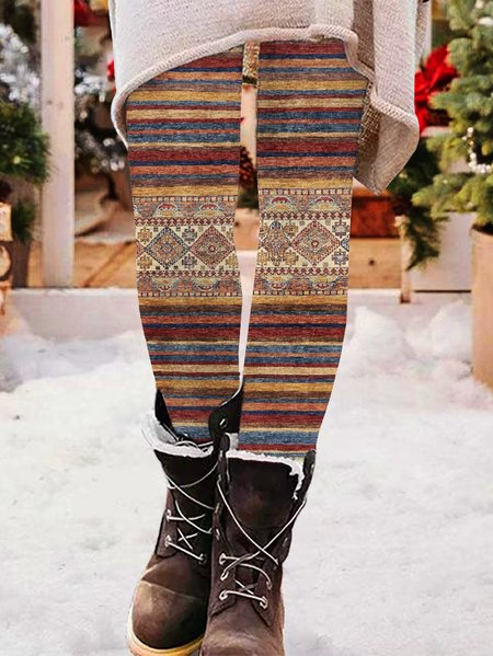 

Casual Jersey Leggings, Multicolor, Leggings