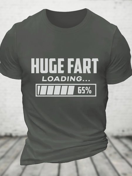 

Huge Fart Loading Cotton T-shirt, Deep gray, T-shirts