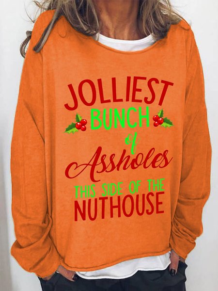 

Jolliest Bunch Of Assholes Casual Sweatshirt, Orange, Hoodies&Sweatshirts