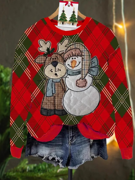 

Casual Crew Neck Animal Sweatshirt Zipper, Color5, Hoodies & Sweatshirts