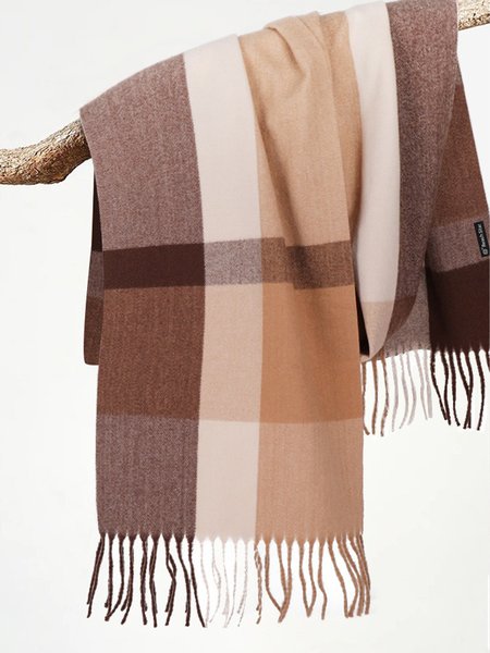 

Casua lDaily Plaid Scarf, Khaki, Scarves
