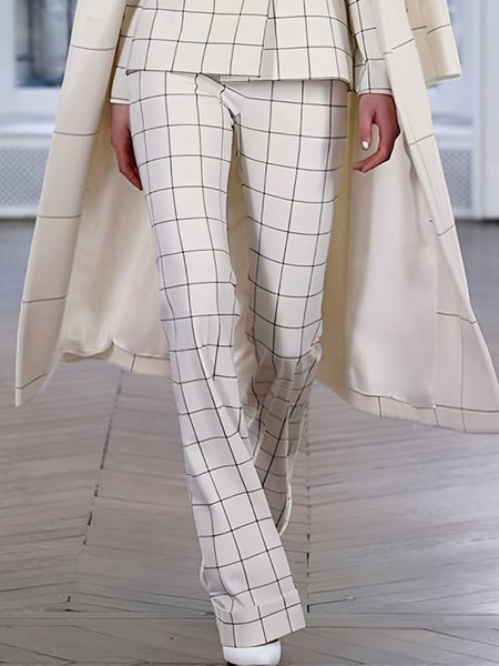 

Urban Plaid Pants, Off white, Pants