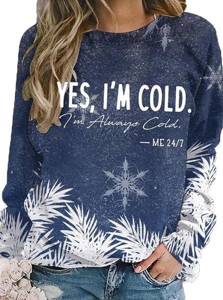 

Christmas Snowflake Crew neck hoodie, Blue, Hoodies&Sweatshirts