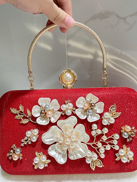 

Elegant Clutch Bag, Red, Bags