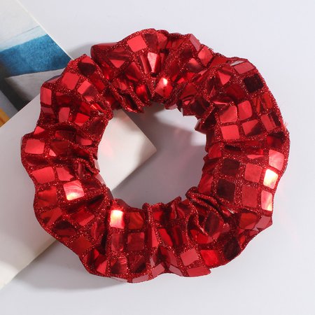 

Christmas Snowflake Plaid Large Hair Tie Christmas Hair Rope Elastic, Color6, Women Hair Accessories
