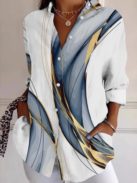 

Casual Shirt Collar Loose Shirt, Color5, Blouses