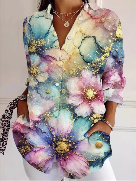 

Geometric Casual Shirt, Color5, Blouses