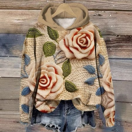 

Casual Hoodie Christmas Sweatshirt, Multicolor, Hoodies & Sweatshirts