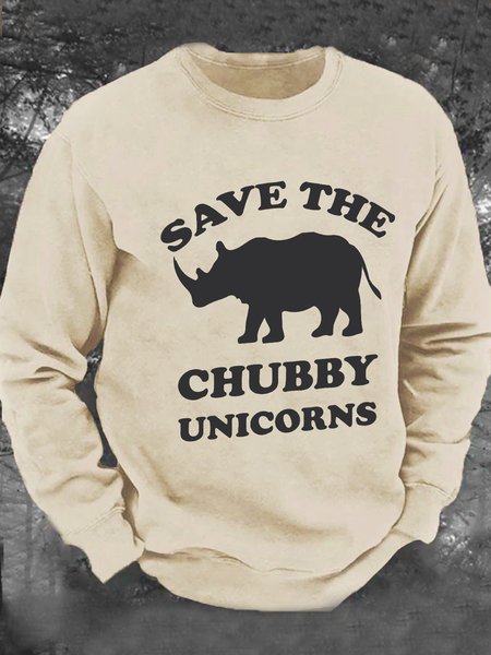 

Save The Chubby Unicorns Men's Casual Sweatshirt, Khaki, Hoodies&Sweatshirts