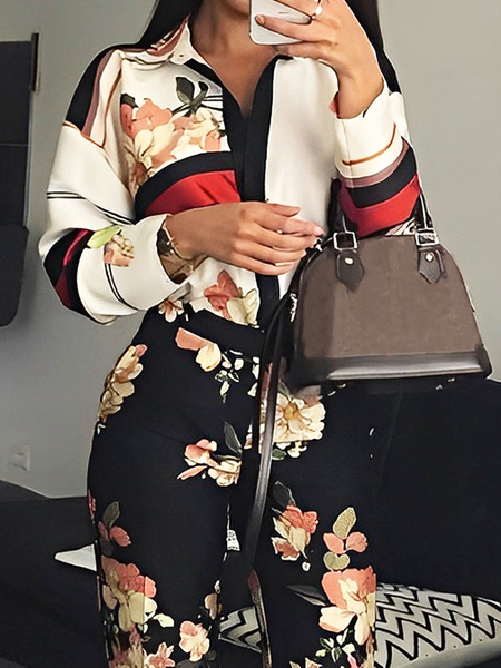 Urban Floral Daily Shirt, As picture, Blouses and Shirts