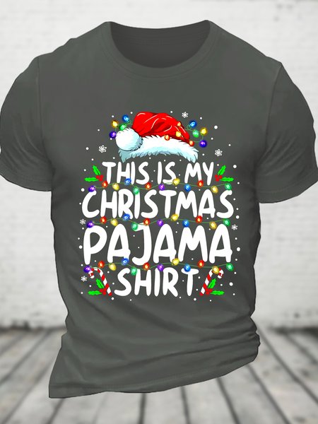This Is My Christmas Cotton T-shirt, Deep gray, T-shirts