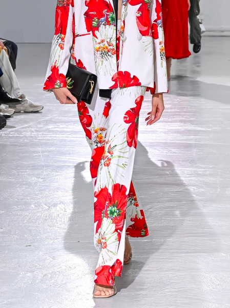 Urban Floral Fashion Pants, As picture, Pants