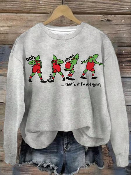 

Women's Crew Neck Figure Casual Spring/Fall Long Sleeve Sweatshirt, Gray, Sweatshirts & Hoodies