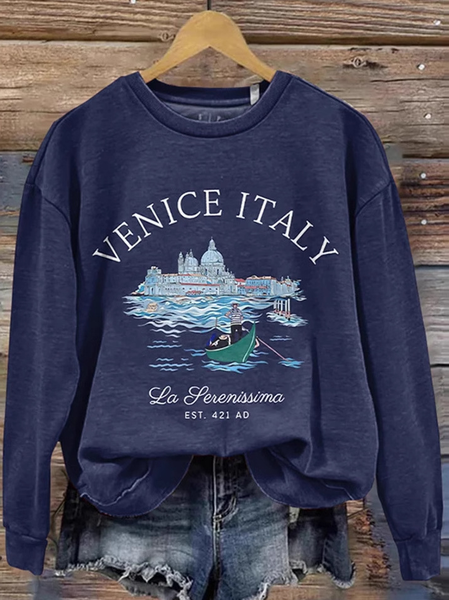 

Casual Crew Neck Geometric Sweatshirt, Color3, Hoodies & Sweatshirts