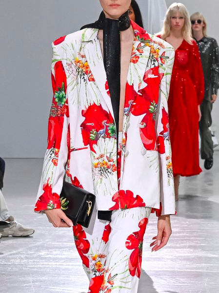 

Urban Floral Loosen Blazer, As picture, Blazers