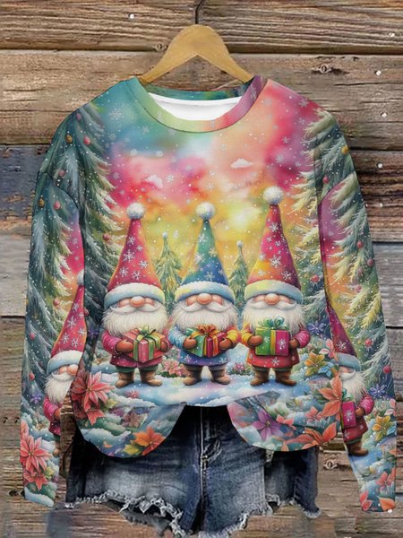 

The Gifts From Santa Claus Christmas Casual Sweatshirt, As picture, Hoodies&Sweatshirts