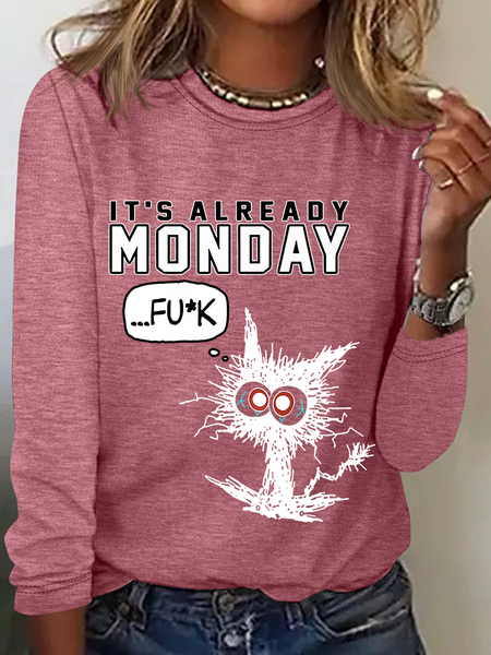

Monday Casual Long Sleeve Shirt, Watermelon, Long sleeves