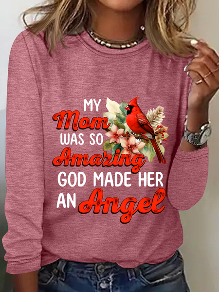     ,      Casual Long Sleeve Shirt, Watermelon, Long sleeves