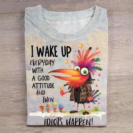 

Casual Crew Neck Animal Sweatshirt, Gray, Hoodies & Sweatshirts
