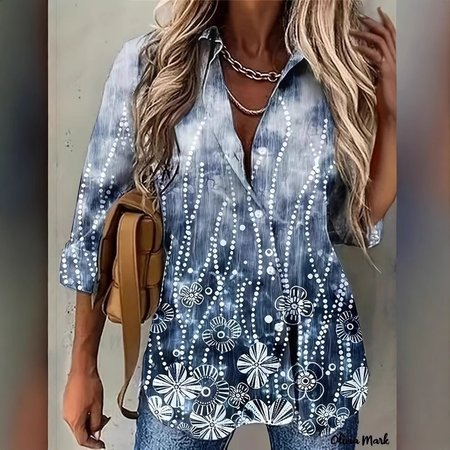 

Ethnic Casual Shirt, Blue, Blouses & Shirts