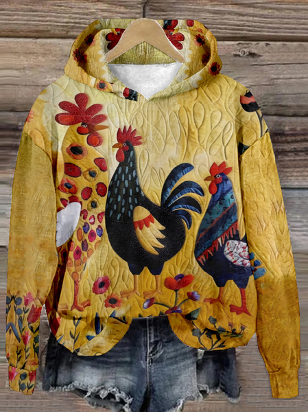 

Casual Hoodie Turkey Sweatshirt, Yellow, Hoodies & Sweatshirts