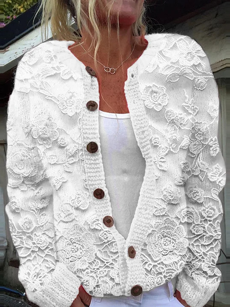 

Women's Floral Thicken Loose Jacket, Color3, Outerwear