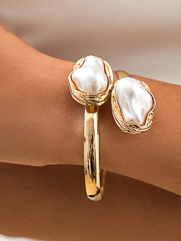 

Urban Plain Prom Metal Bangle, As picture, Bracelets