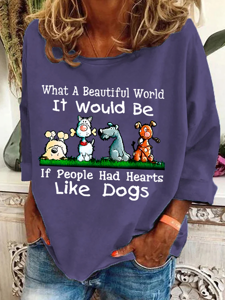 

Dog Lovers Casual Sweatshirt, Deep purple, Hoodies&Sweatshirts