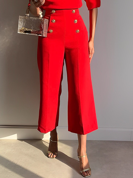 

Urban Plain Ankle Pants Pant, Red, Pants
