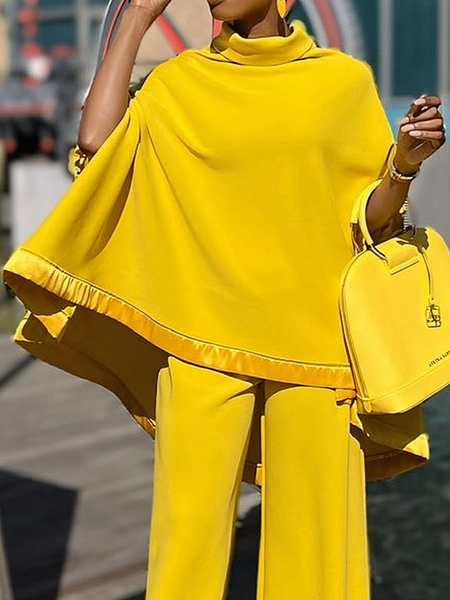 

Micro-Elasticity Urban Plain Blouse, Yellow, Blouses and Shirts