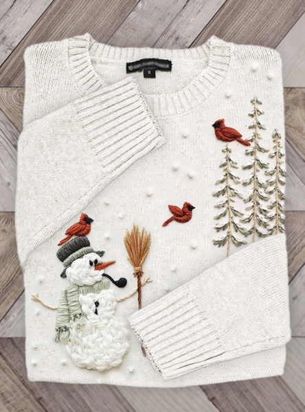

Casual Hoodie Snowman Print Hoodie, Apricot, Sweaters
