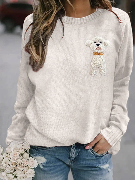 

Casual Hoodie Text Letters Hoodie, White, Sweaters