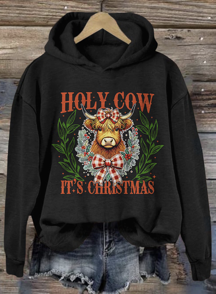 

Christmas Highland Cow Hoodie, Black, Hoodies&Sweatshirts