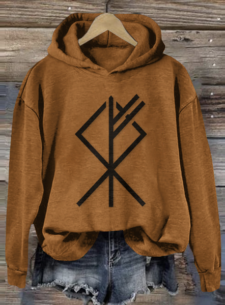 

Casual Hoodie Text Letters Hoodie, Brown, Hoodies & Sweatshirts