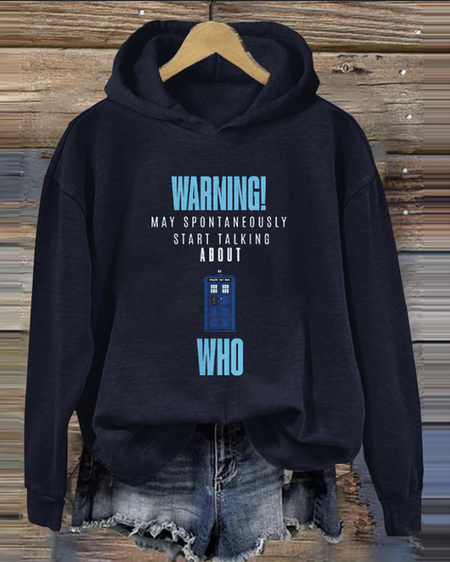 

Casual Hoodie Text Letters Hoodie, Dark blue, Hoodies & Sweatshirts