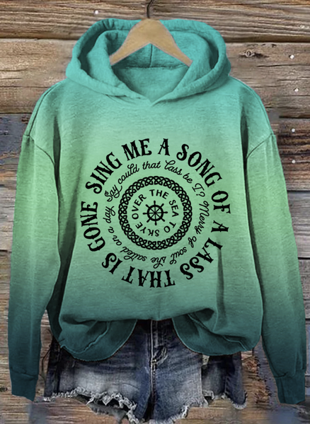 

Sing Me A Song Tv Show Inspired Gradient Hoodie, Green, Hoodies&Sweatshirts